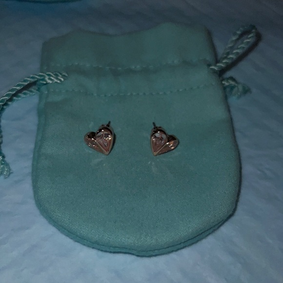 Kate Spade Crystal Heart Stud Earrings